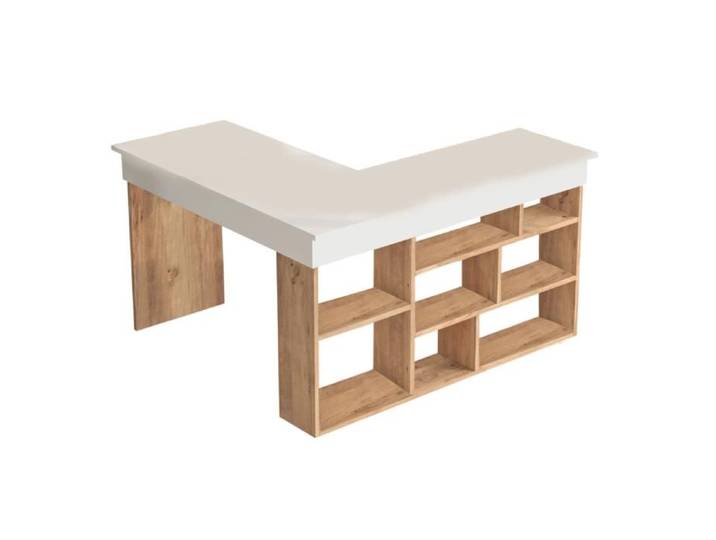 TYO - Bureau d'angle design avec étagères