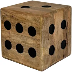 Wohnling, Hocker, Mango (41 x 41 x 41 cm)