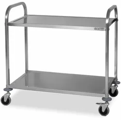 HCB Servierwagen - 2 Schichten - 95 cm - Edelstahl