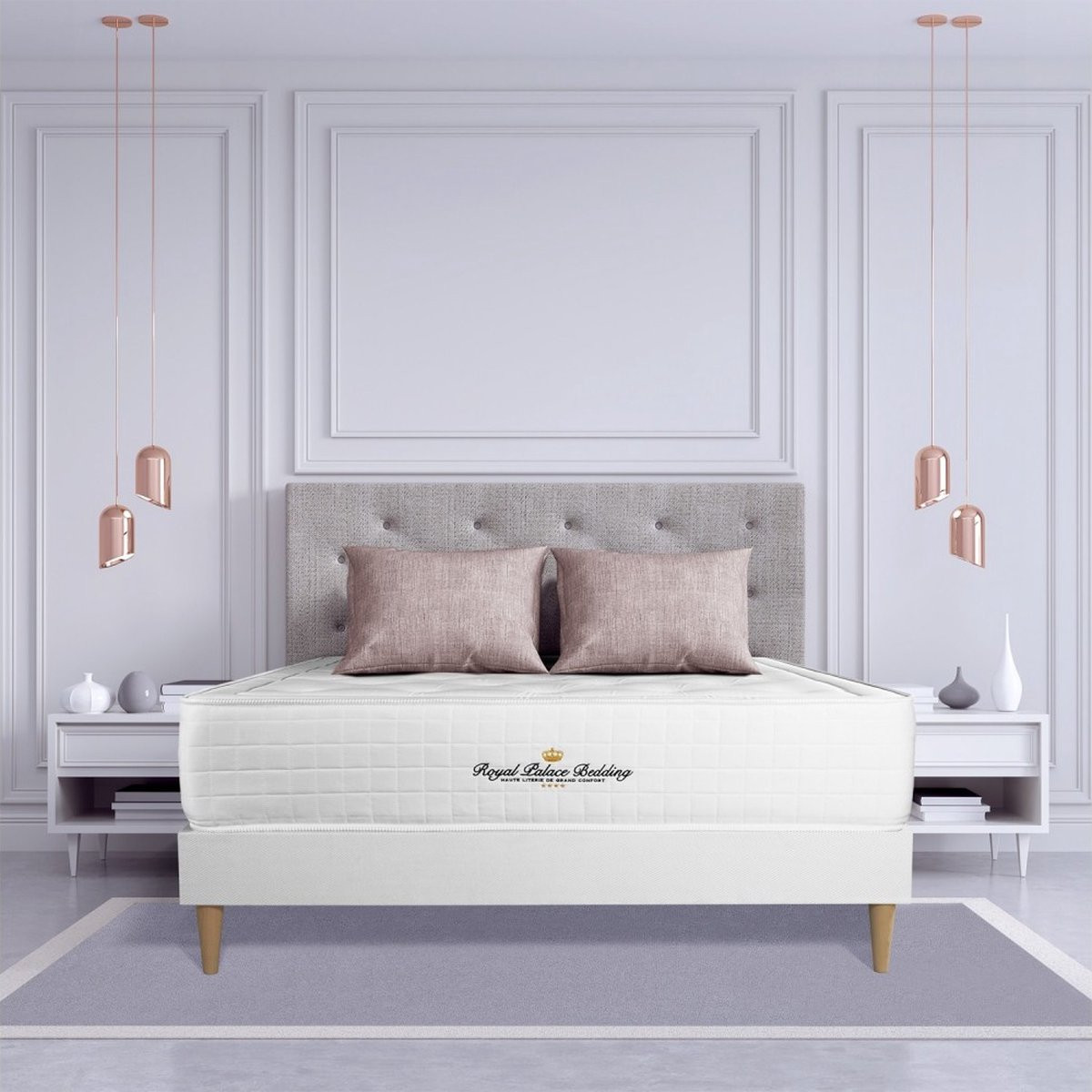 Royal Palace Bedding Buckingham Traagschuim Matras, Gebalanceerd, 7 comfortzones, 160 x 195 cm