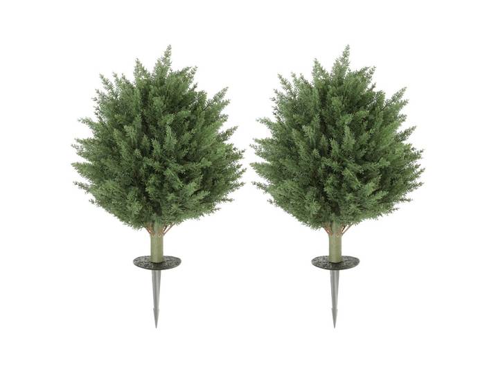 KÜNSTLICHE PFLANZEN UV-Schutz Zypresse 40 cm 2 er Set