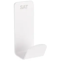 SAT Haken Montage ohne Bohren Weiß Edelstahl SATDMOOD21B