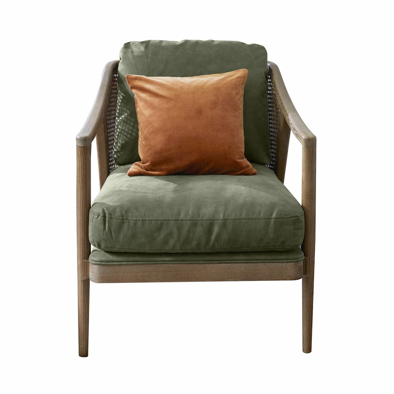 Loberon Fauteuil Monterina groen/bruin