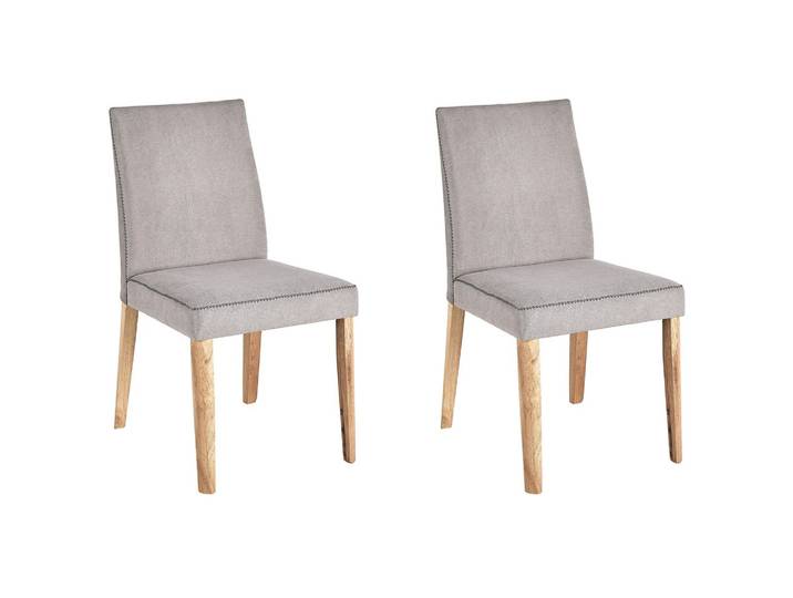 STUHL 2er-Set Polsterbezug Grau Phola