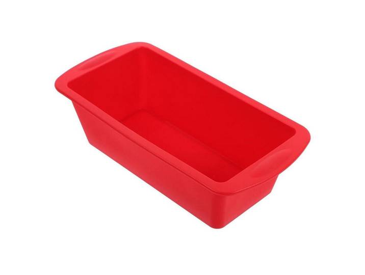 Brotbackform Silikon 19.5 cm, Rot, Kunststoff, 9.5x5.5x5.5 cm, Backen & Backzubehör, Backformen, Kastenformen