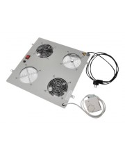 DIGITUS DN-19 FAN-2 Rack-Lüftereinsatz mit 2 cooling fans thermostat Schwarz RAL 9005 48,3 cm 19" (DN-19 FAN-2-B-N)