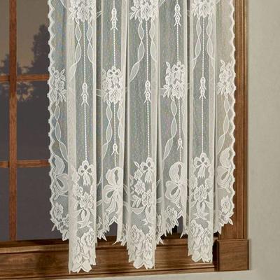 Touch of Class Garland Lace Curtain Panel 56 x 63, 56 x 63, Ivory