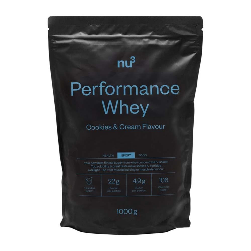 nu3 Performance Whey, Cookies-Cream, Pulver 1000 g