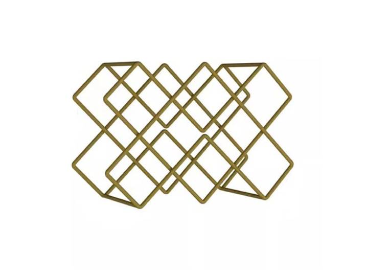 GEK208130 Weinhalter Weingitterregal, Haushaltslager-Weinregal Küche(Gold)