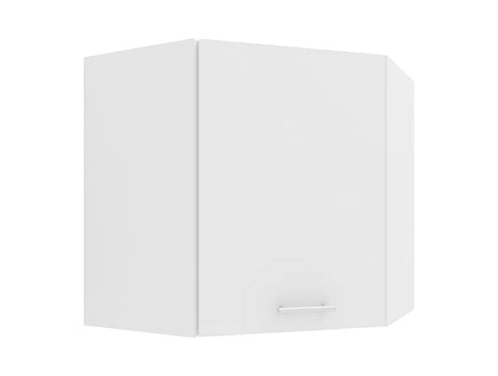 VCM Küchenschrank Weiß 57x57x60 cm 1 Tür 2 Fächer Wandschrank Wandmontage Wandhängender Stauraum für Geschirr und Vorräte - Küche oder Vorratsraum - für Haushalte - Holzwerkstoff