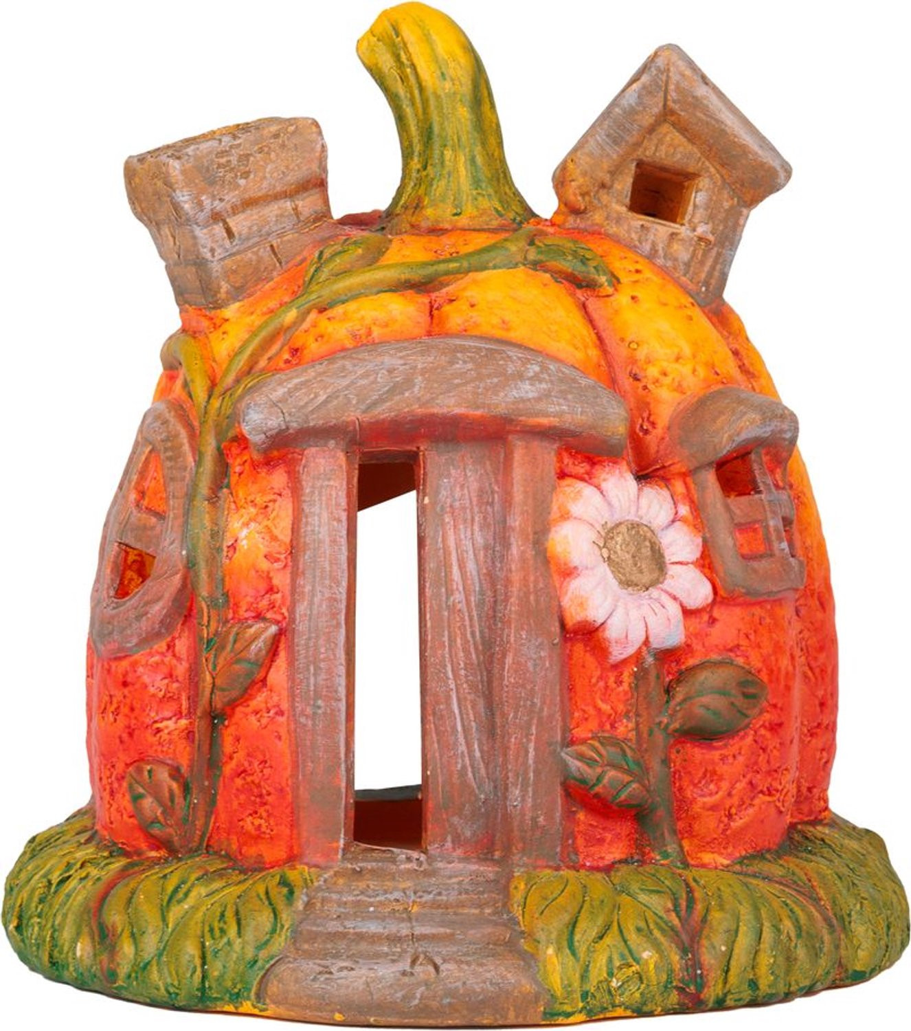 Keramische Pompoen Decoratie voor Herfst en Halloween
