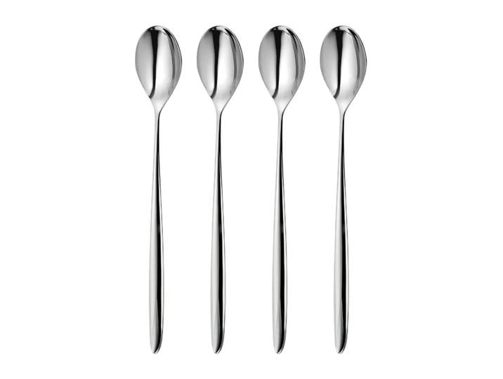 Robert Welch Set de 4 cuillères à latte Hidcote Bright Acier inoxydable