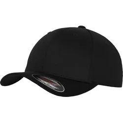 FLEXFIT Unisex 6-Panel Flexfit Wooly Combed Kappe Klassische Cap 6277 black/black XS/S