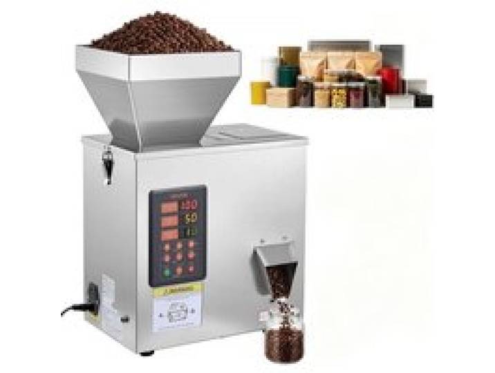 VEVOR Pulverabfüllmaschine Partikelspender Pulverfüller Automatisch 3-200g, Intelligentes Wiegen & Abfüllen, Edelstahlkonstruktion, Hohe Genauigkeit, Ideal für Nüsse Samen Tee Kaffeebohnen Getreide