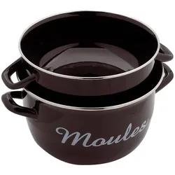 Baumalu Muscheltopf 24 cm, Pfanne + Kochtopf, Schwarz