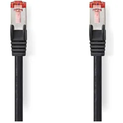Nedis CAT6 Network Cable RJ45 M RJ45 M 30.0m Round LSZH Black Label (S/FTP, CAT6, 30 m), Netzwerkkabel