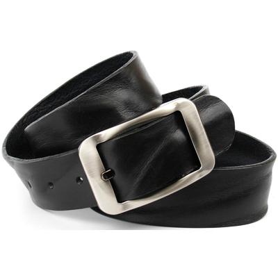Ledergürtel ANTHONI CROWN, Damen, Gr. 85, schwarz, Leder, unifarben, Gürtel Ledergürtel, mit genarbter Oberfläche