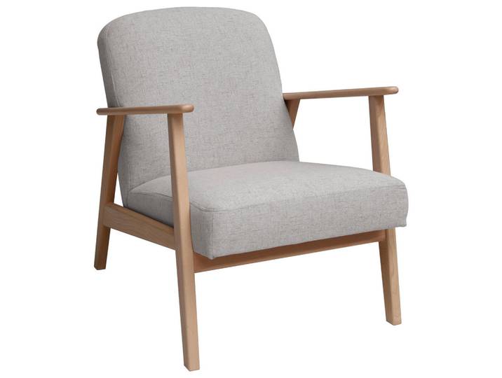 Livetastic Sessel, Grau, Buche, Beige, Holz, Buche, massiv, 63x78x78 cm, Made in EU, Wohnzimmer, Sessel, Sonstige Sessel