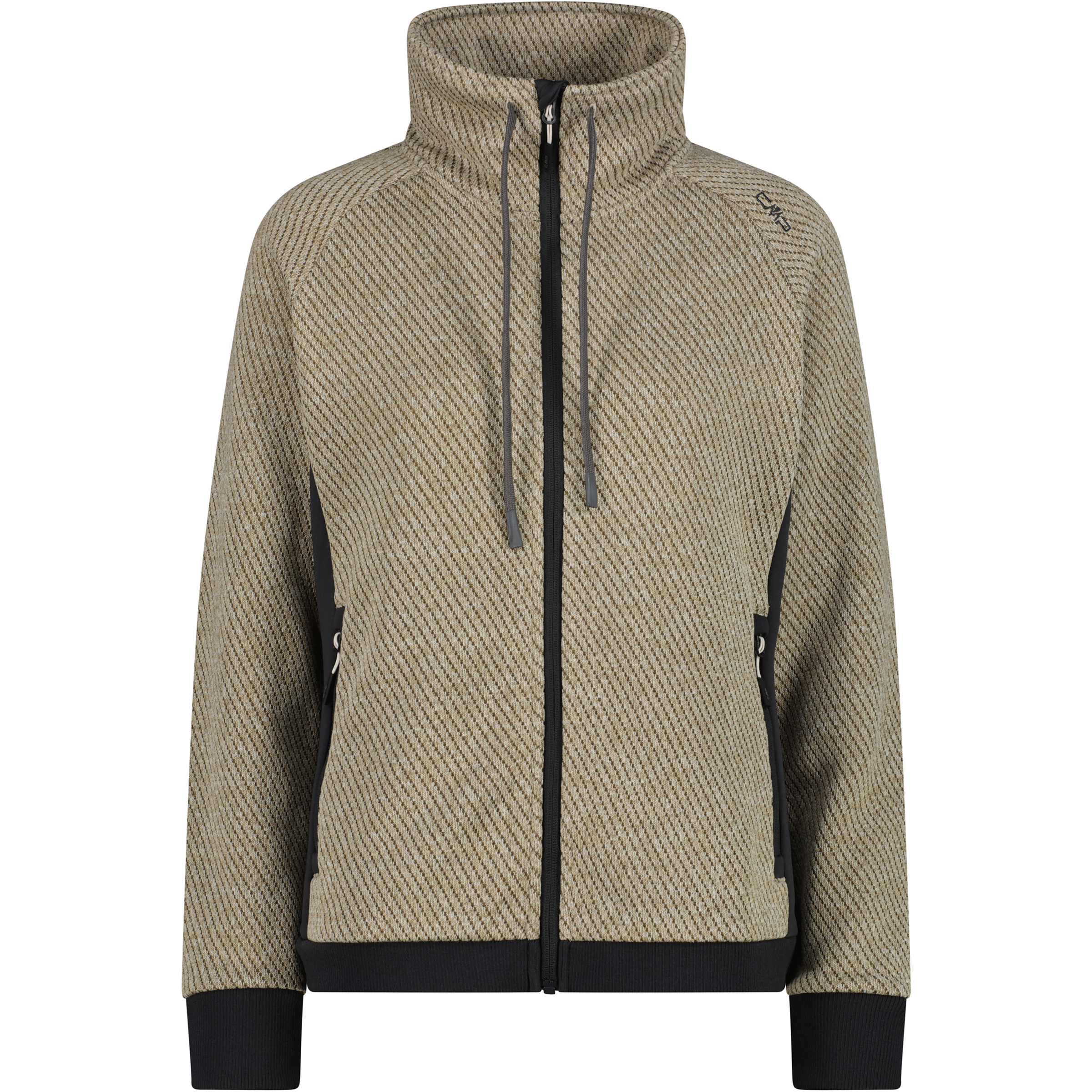 CMP Damen Fleecejacke beige Größe S Trekking Elastisch