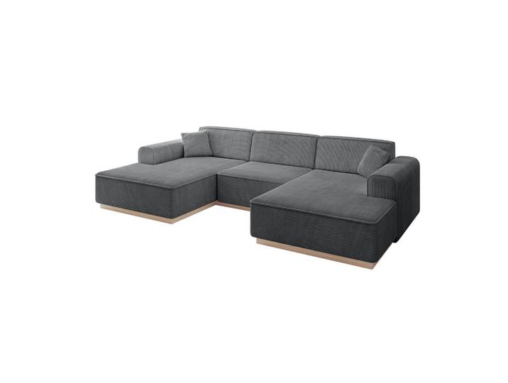 WOHNLANDSCHAFT IREA-U1 - 301x165x80 cm Duneklgrau