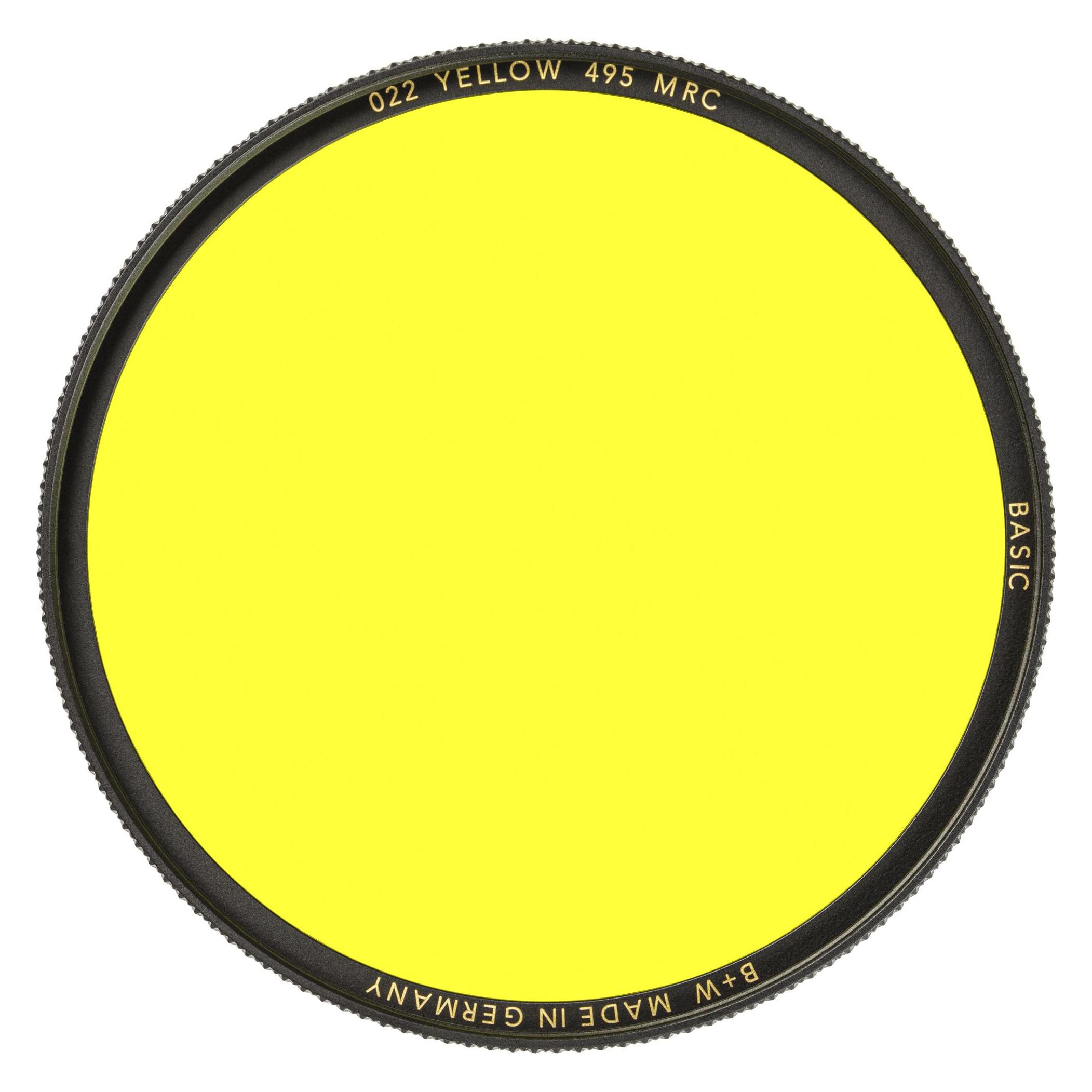 B+W 022 Gelb-Filter, hell 495, MRC/Basic 39mm (39 mm) (1102634)
