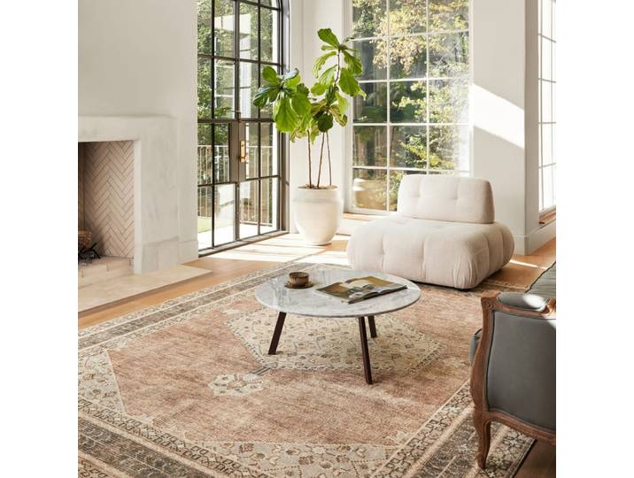 Becki owens x livabliss tapis vintage cannelle 200x275