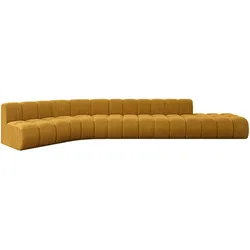 ECKSOFA modulares Sofa Brilo-L2 - 471x174x70 cm Senfgelb