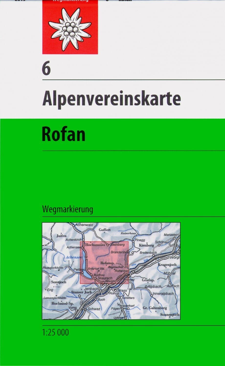 Carte de randonnée n° 06 - Rofan (Alpes autrichiennes)   Alpenverein