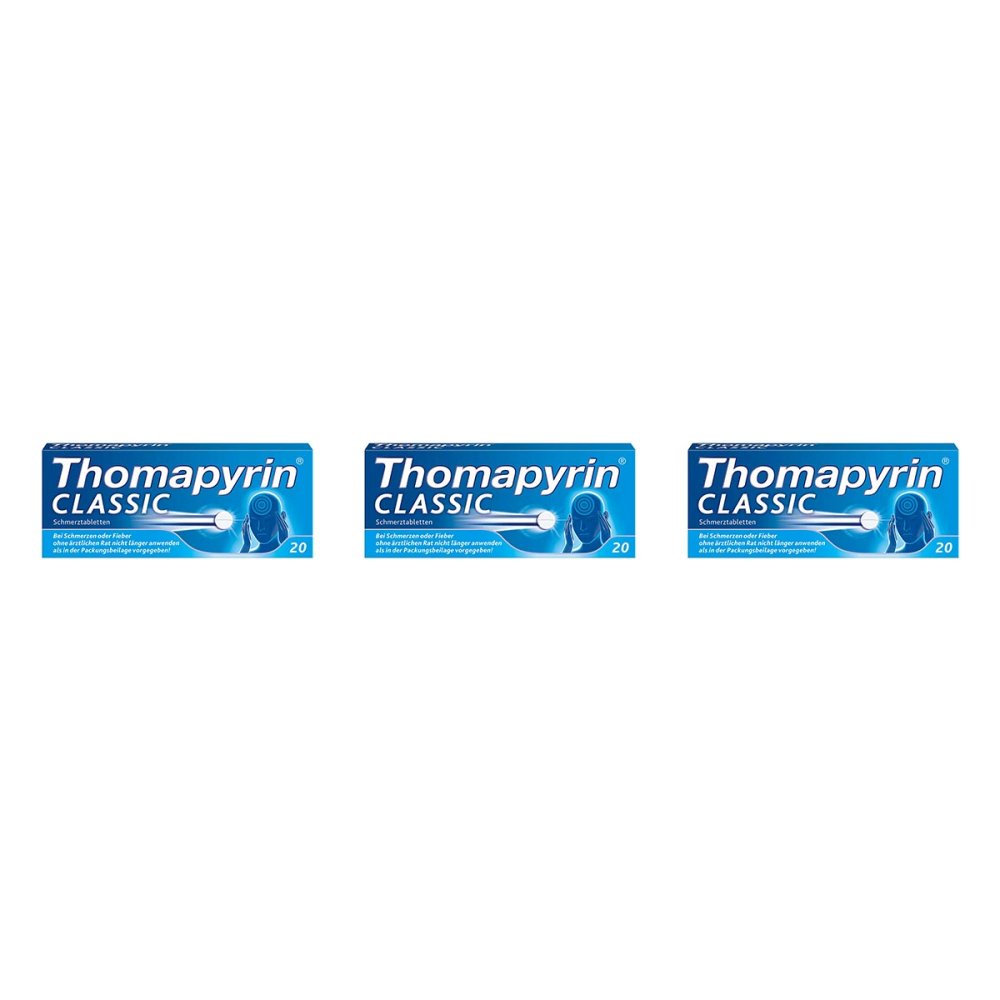 A. Nattermann & Cie GmbH Thomapyrin CLASSIC Schmerztabletten gegen Kopfschmerzen 08102594