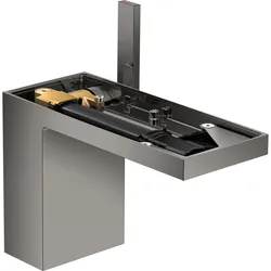 hansgrohe, Badarmatur, AXOR MyEdition Einhebel-Waschtischmischer 110, mit Push-Open Ablaufgarnitur, ohne Platte