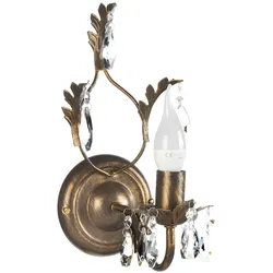 Wandleuchte Teresa Bronzefarben max. 6 Watt Wandlampe
