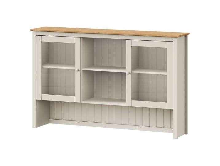 Dessus de buffet en bois massif 160cm Beige/Beige