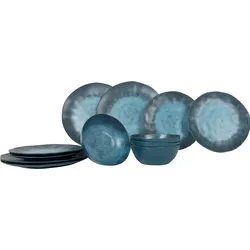 Gimex COL Geschirr-Set 12-tlg. dark blue für 4 Personen