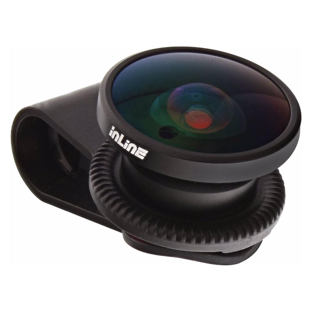InLine Smartphone Aufsteck-Objektiv Fisheye Weitwinkel 0.30X (55491)
