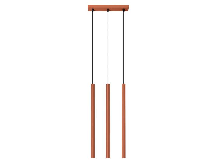 Lampe suspendue PASTELO 3 rouge ocre 3xG9 8W acier 94x5x30cm Sollux Lighting