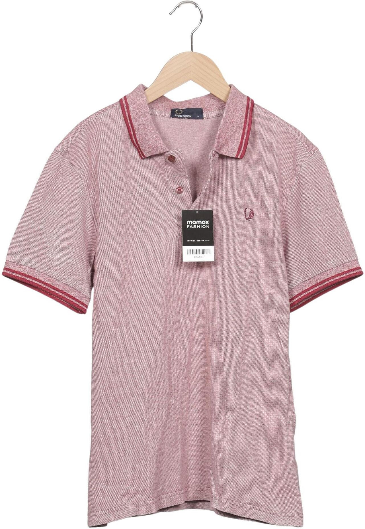 Fred Perry Herren Poloshirt, Rot, Gr. M, Baumwolle - Second Hand