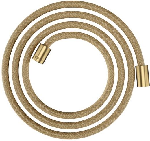 Hansgrohe Textilbrauseschlauch 28291250 2000 mm, Mutter beidseitig zylindrisch, brushed gold optic
