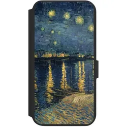 Nivocase Klapphülle für Samsung Galaxy S22+ Handyhülle aus Kunst Leder NIVOflip schwarz Kunst Malerei (Samsung Galaxy S22+), Smartphone Hülle, Schwarz