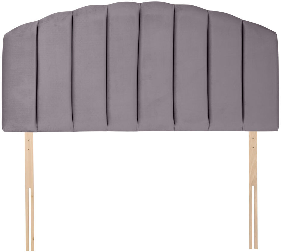 Silentnight Merlin Upholstered Headboard Charcoal Velvet Single (3')