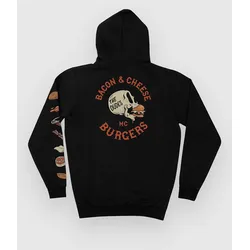 The Dudes Bacon & Cheese Classic Premium Hoodie black Gr. XL