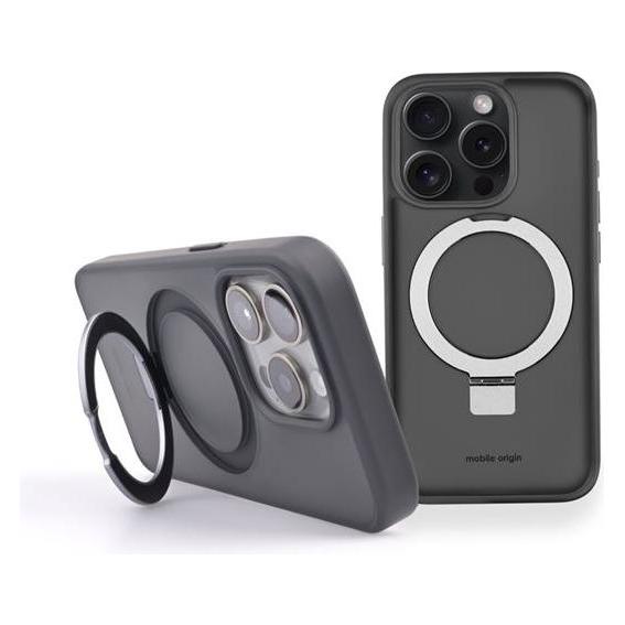 Mobile Origin RingMag Case for iPhone 15 Pro - Black (Apple iPhone 15 Pro) (RMC-i15PRO-BLK)