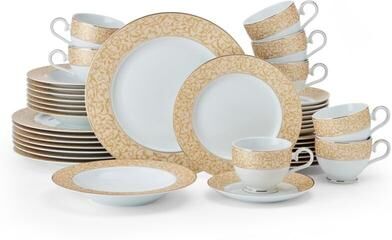 Mikasa Parchment Gold 40-Piece Dinnerware Set, Service for 8