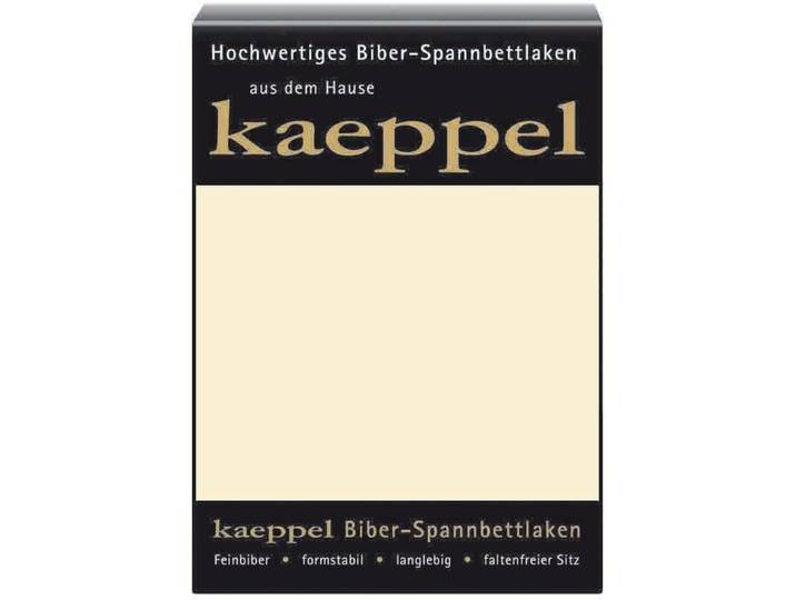 Spannbettlaken KAEPPEL Spannbettlaken Biber , beige (leinen), L:200cm, Biber, Obermaterial: 100% Baumwolle, Bettlaken, Spannbettlaken, 100% Baumwolle, kuschelig weich ideal für Winter