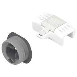 Mitnehmer für Innenschubkasten, für LEGRABOX/MERIVOBOX, seidenweiss/staubgr.