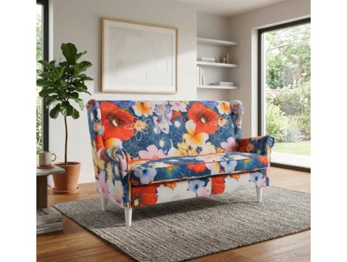 Family Meble Schlafsofa Ari Poly – niebieski