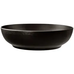 Seltmann Weiden Liberty Velvet Black Foodbowl 25 cm, Schüssel + Schale, Schwarz