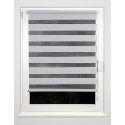 Doppelrollo MYDECO "Just" Gr. 4, grau (grau, grau), B:60cm H:160cm, Polyester, Rollos