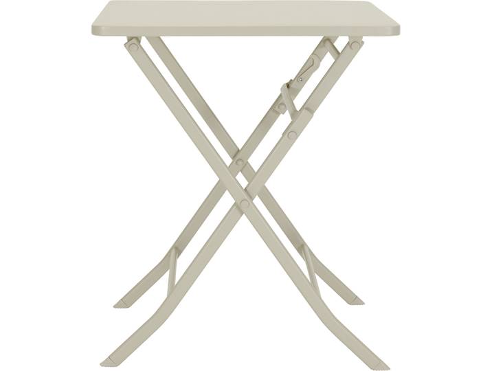 Gartentisch Maloja greige Stahl B 60 T 60 cm