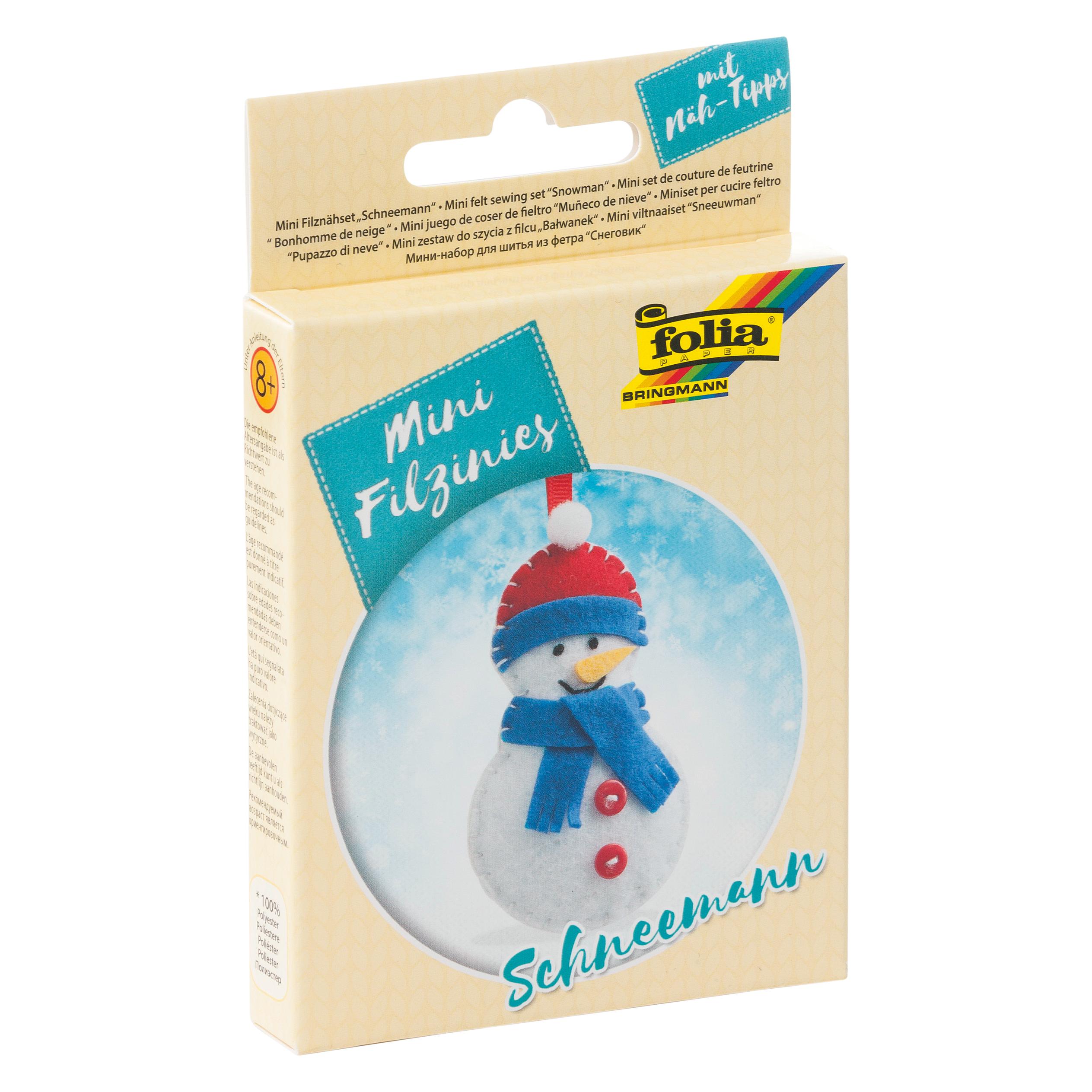 Magni Mini Filzinies 14teilig Schneemann (52918)