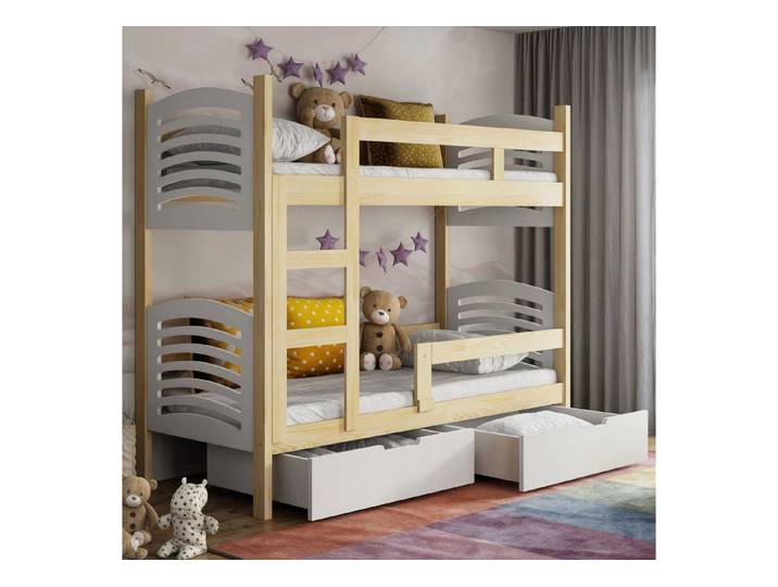 Selsey Etagenbett CAMI, Etagenbett mit Matratzen und Schubladen
